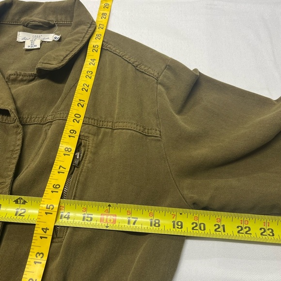 H&M Army Green Utility Jacket L.O.G.G. Women’s EUR 38 US 8 /Med. 100% Cotton - Picture 4 of 11